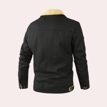Teddy Fleece Regular Fit Bomber Jacket | Flap Pockets Jacket