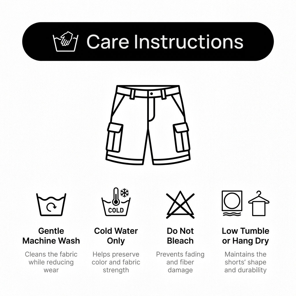 Camouflage Knee-Length Shorts for Men – Adjustable Fit & Utility