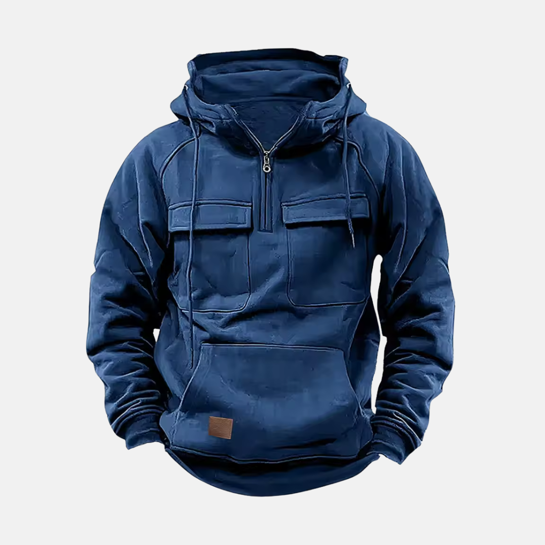 Tommaso Relaxed Fit Anorak Hoodie | Casual Half-Zip Anorak Hoodie