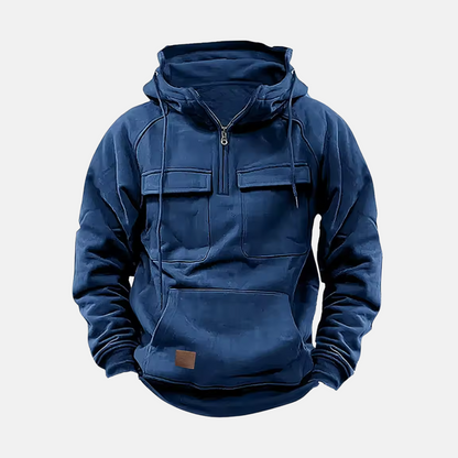 Tommaso Relaxed Fit Anorak Hoodie | Casual Half-Zip Anorak Hoodie
