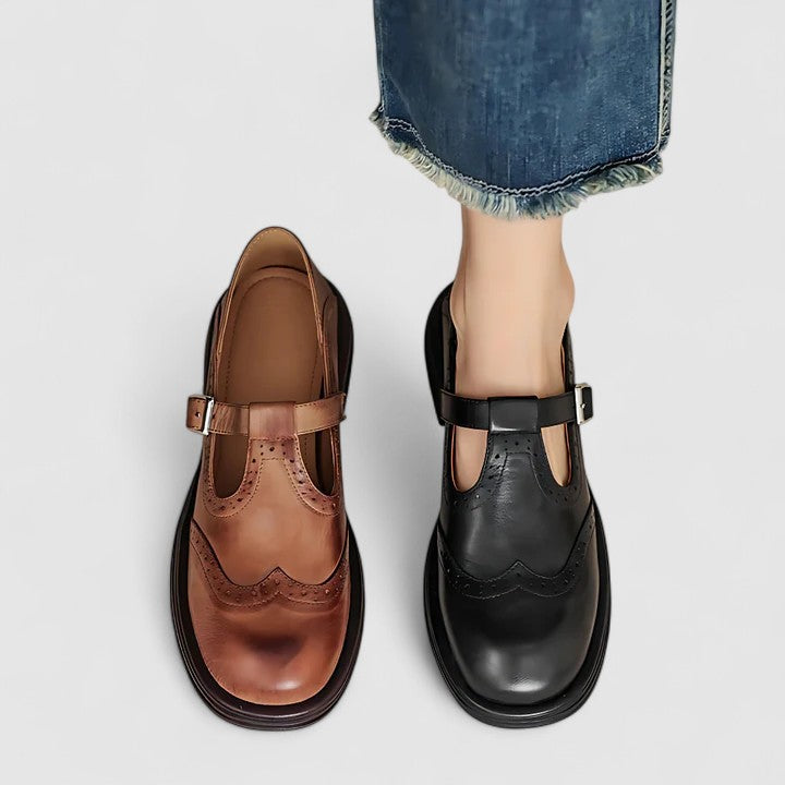 Gabriella Leather T-Strap Shoes | T-Strap Shoes