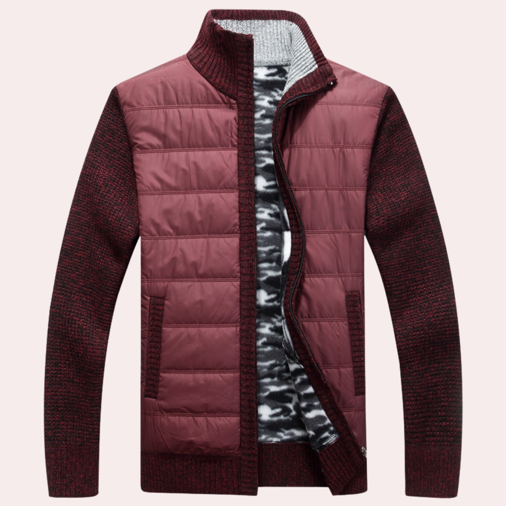 Max Quilted Hybrid Jacket | Collared Hip-Length Hybrid Jacket