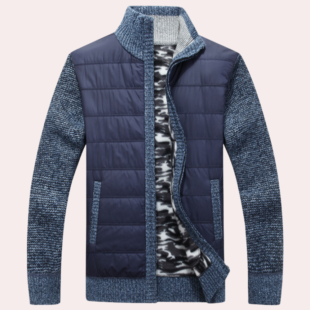 Max Quilted Hybrid Jacket | Collared Hip-Length Hybrid Jacket