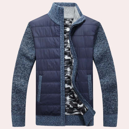 Max Quilted Hybrid Jacket | Collared Hip-Length Hybrid Jacket