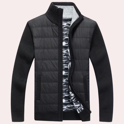 Max Quilted Hybrid Jacket | Collared Hip-Length Hybrid Jacket