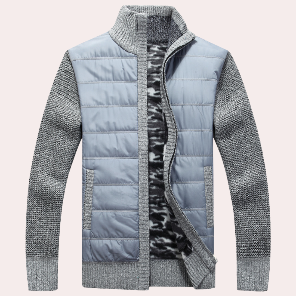 Max Quilted Hybrid Jacket | Collared Hip-Length Hybrid Jacket
