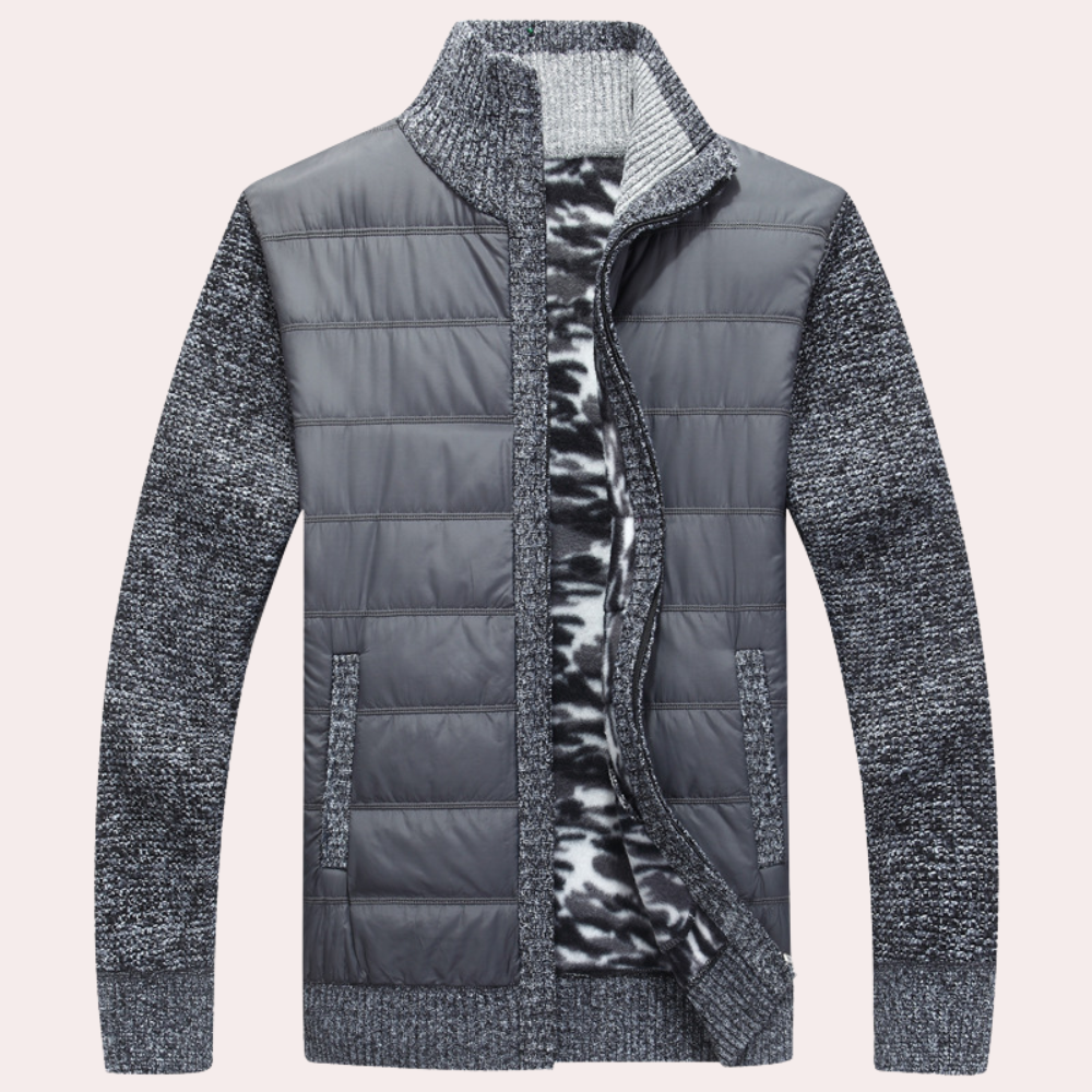 Max Quilted Hybrid Jacket | Collared Hip-Length Hybrid Jacket