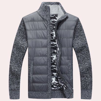 Max Quilted Hybrid Jacket | Collared Hip-Length Hybrid Jacket