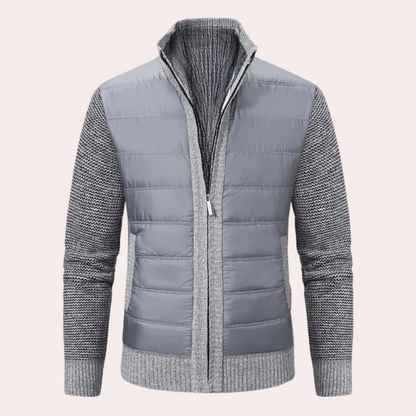 Max Quilted Hybrid Jacket | Collared Hip-Length Hybrid Jacket