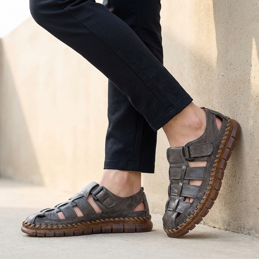 Closed-Toe Fisherman Sandals for Men – Orthopedic Comfort & Support