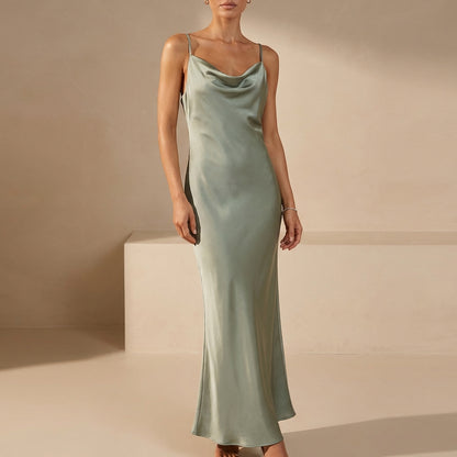 Cowl Neck Maxi Dress for Women – Elegant & Flattering