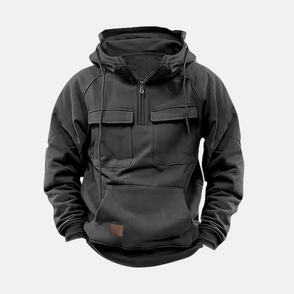 Tommaso Relaxed Fit Anorak Hoodie | Casual Half-Zip Anorak Hoodie