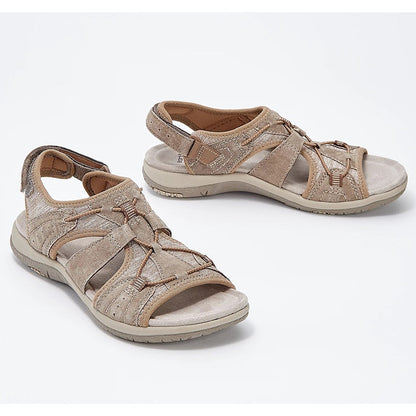 Sandals woman – Open toe – Cushioned sole – Breathable crisscross straps
