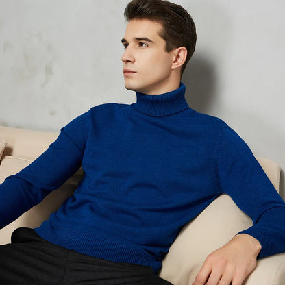 William Ribbed Turtleneck Sweater | Solid Turtleneck Sweater