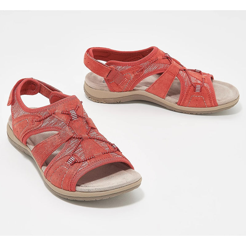 Sandals woman – Open toe – Cushioned sole – Breathable crisscross straps