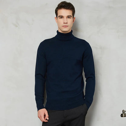 William Ribbed Turtleneck Sweater | Solid Turtleneck Sweater