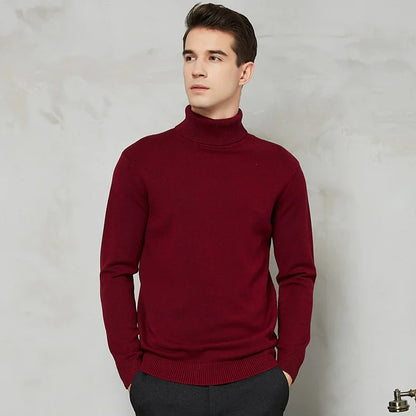 William Ribbed Turtleneck Sweater | Solid Turtleneck Sweater