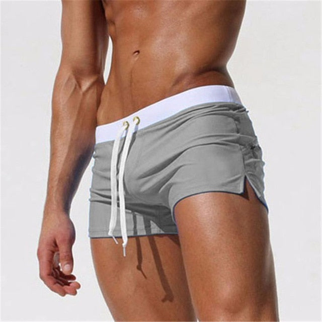 Men's Swimwear – Slim Fit – Quick-Drying Fabric – Adjustable Waist