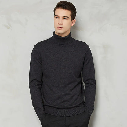 William Ribbed Turtleneck Sweater | Solid Turtleneck Sweater