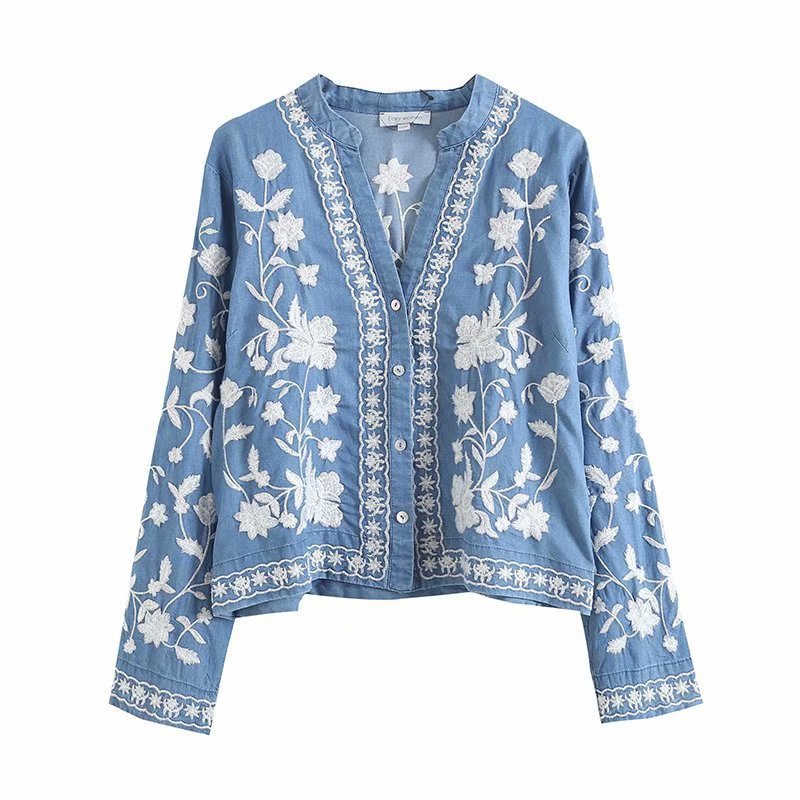 Francesca Relaxed Fit Cardigan | Embroidered Floral Cardigan