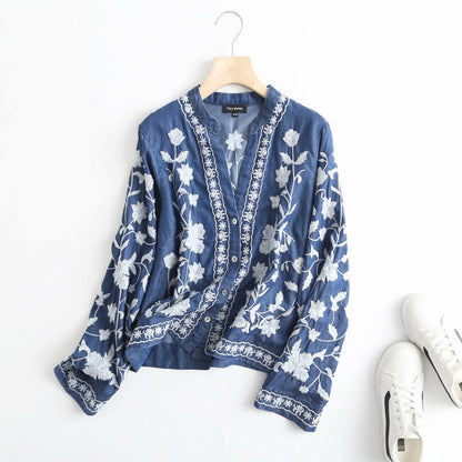 Francesca Relaxed Fit Cardigan | Embroidered Floral Cardigan