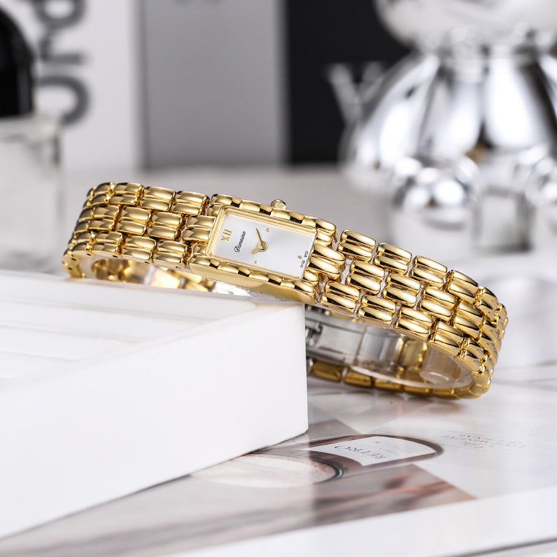 Veronica Rectangle Wristwatch | Roman Dial Rectangle Wristwatch