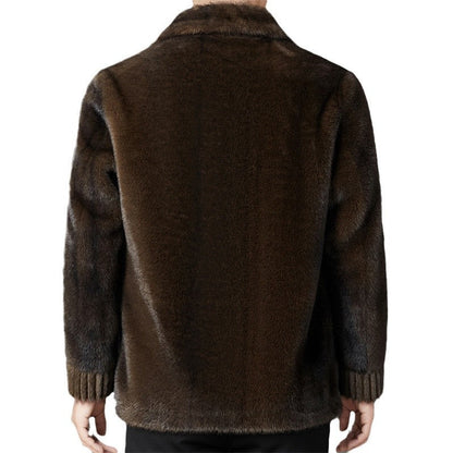 James Wool Regular Fit Mink Jacket | Collared Mink Jacket