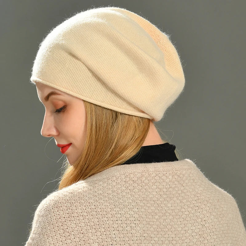 Valentina Ribbed Beanie | Relaxed Fit, Solid Color Beanie