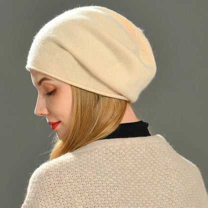 Valentina Ribbed Beanie | Relaxed Fit, Solid Color Beanie