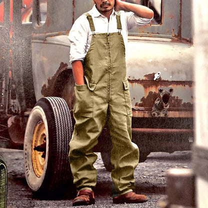 Men's overalls – Relaxed fit – Natural fibers – Functional pockets
