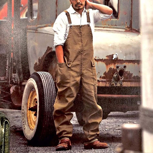 Men's overalls – Relaxed fit – Natural fibers – Functional pockets