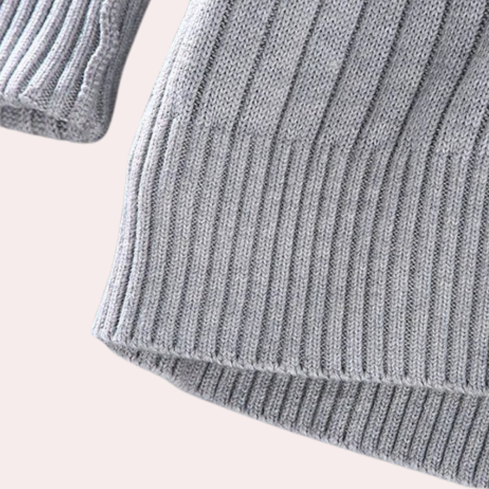 Giuseppe Regular Fit Zip Cardigan | Stand Collar Zip Cardigan