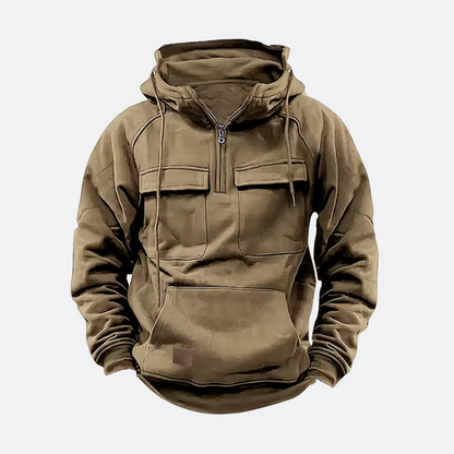 Tommaso Relaxed Fit Anorak Hoodie | Casual Half-Zip Anorak Hoodie