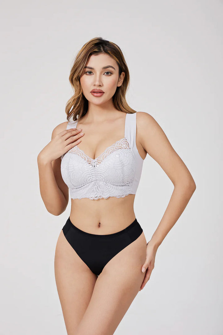 Soutien-gorge femme – Dentelle raffinée – Maintien push-up – Bretelles larges confortables