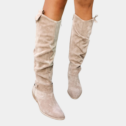 Claudia Slouchy Knee-High Boots | Pointed Toe Boots