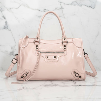 Aurora Leather Top Handle Satchel | Shoulder Strap Satchel