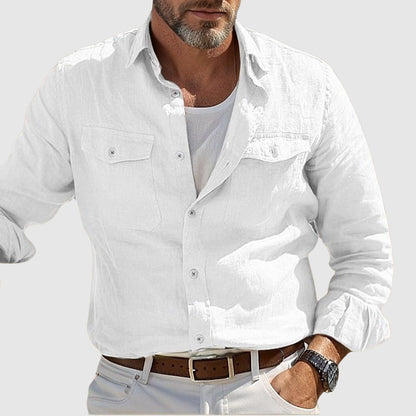 Relaxed Button-Up Shirt for Men – Breathable All-Day Comfort