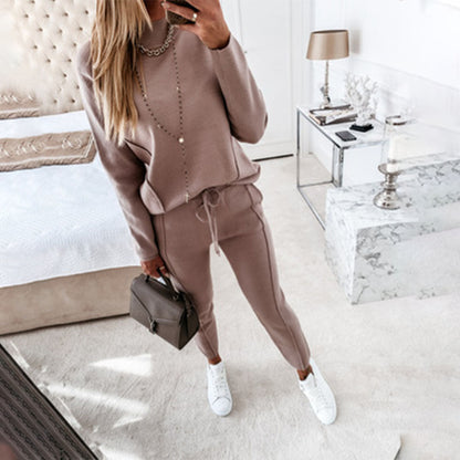 Bianca Relaxed Fit Two-Piece Set | Mock Neck Two-Piece Set