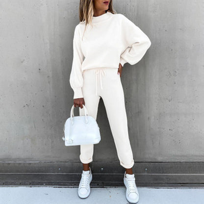 Bianca Relaxed Fit Two-Piece Set | Mock Neck Two-Piece Set