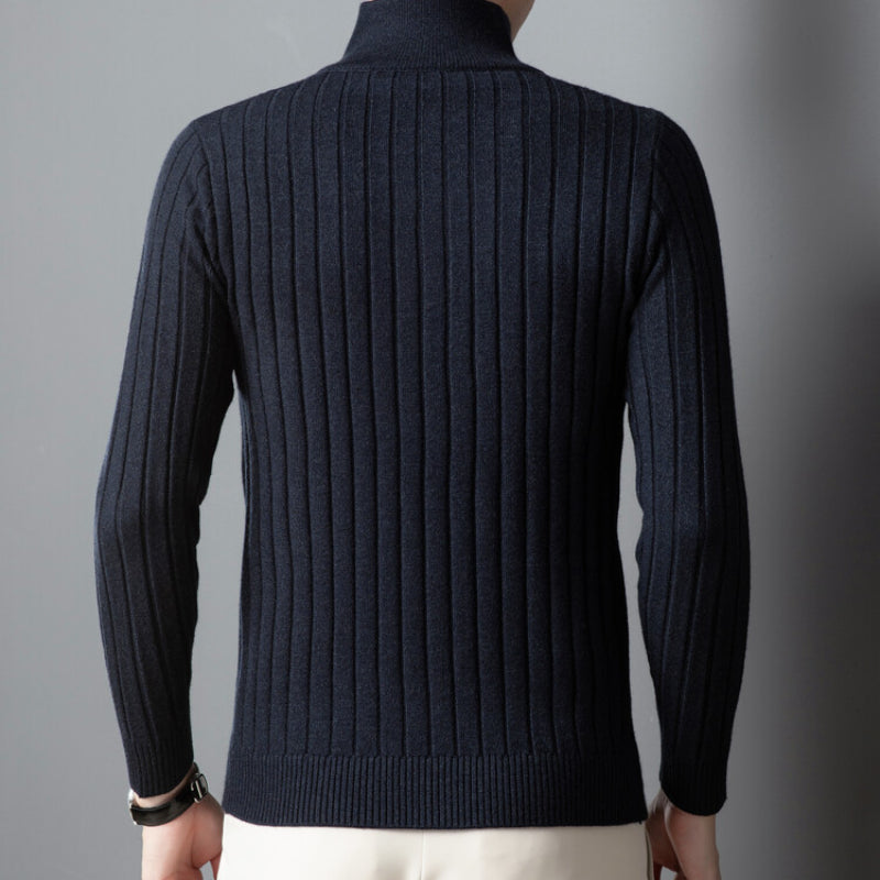 Logan Regular Fit Quarter-Zip Sweater | Cable Knit Sweater
