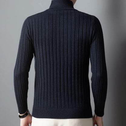 Logan Regular Fit Quarter-Zip Sweater | Cable Knit Sweater