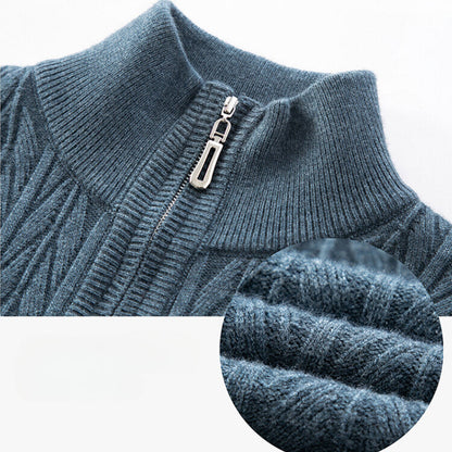 Logan Regular Fit Quarter-Zip Sweater | Cable Knit Sweater