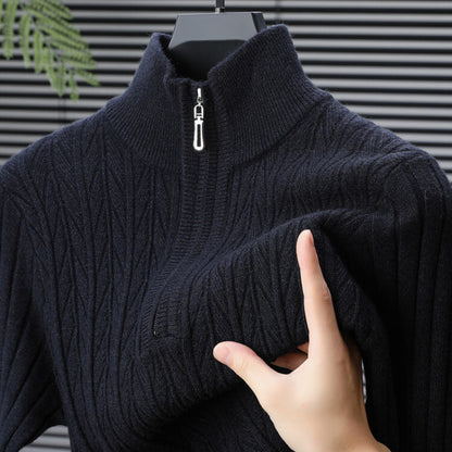 Logan Regular Fit Quarter-Zip Sweater | Cable Knit Sweater
