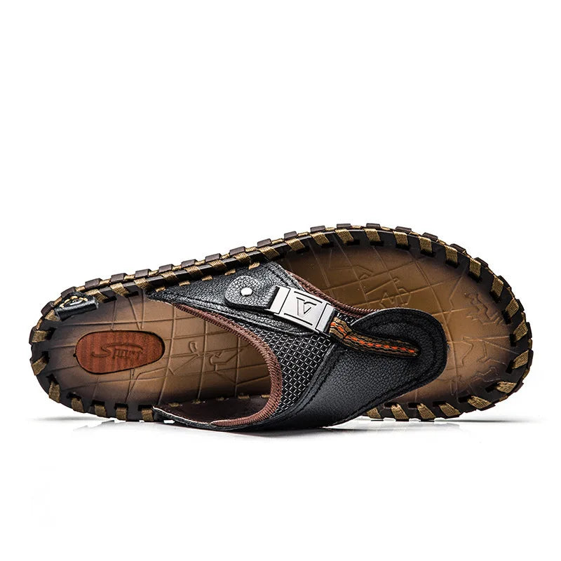 Men's flip-flops – Strap – Textured sole – Comfortable open toe