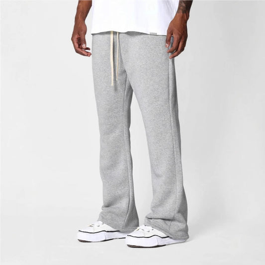 Pantalon de survêtement homme – Coupe décontractée – Jambe évasée – Tissu doux