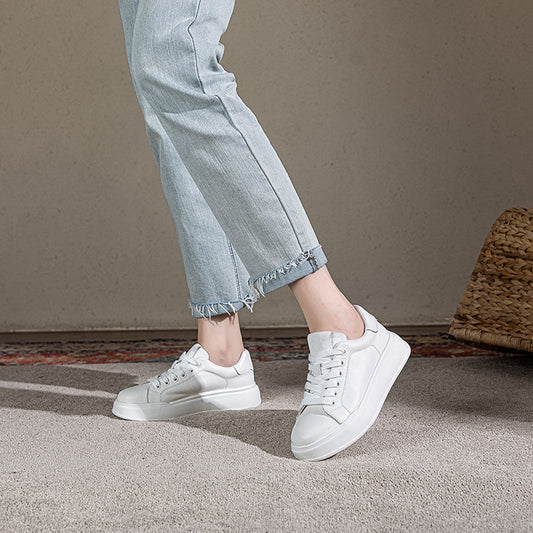 Baskets femme – Coupe slim – Semelle compensée – Confort léger quotidien