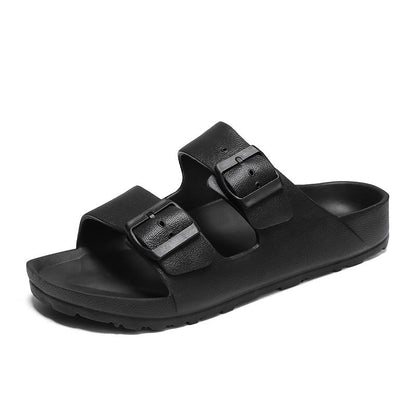 Men's sandals – Open toe – Thick sole – Adjustable buckle straps