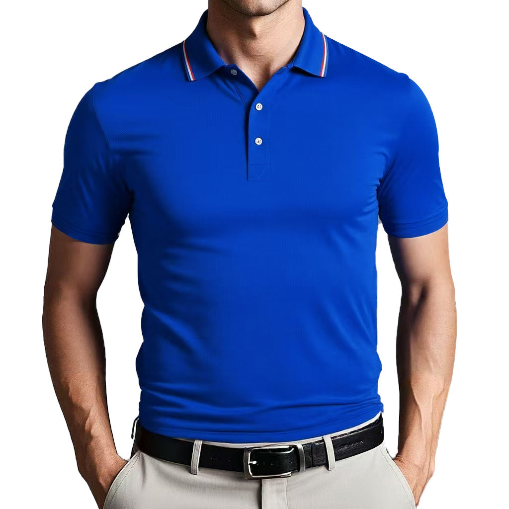 Polo homme – Coupe slim – Maille douce respirante – Manches courtes ajustées