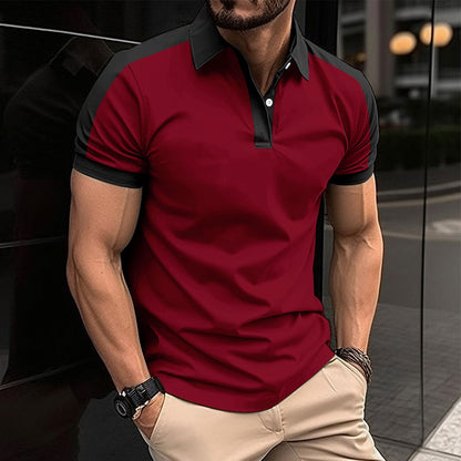Men's polo – Slim fit – Natural fibers – Stylish contrasting collar