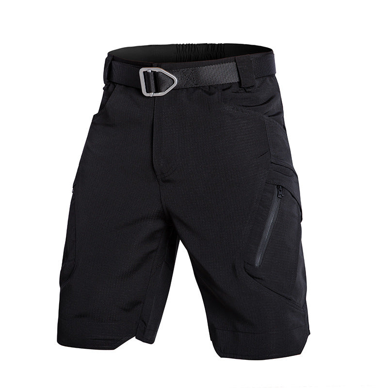 Women's cargo shorts – Relaxed fit – Elastic waist – Zipped pockets – Breathable fabric